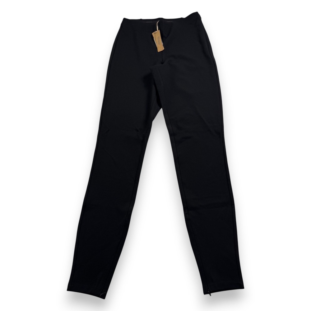SKIMS Ponte High Waisted Legging Onyx Black Side Zip Ankle Zip PT-PNT-10141W S